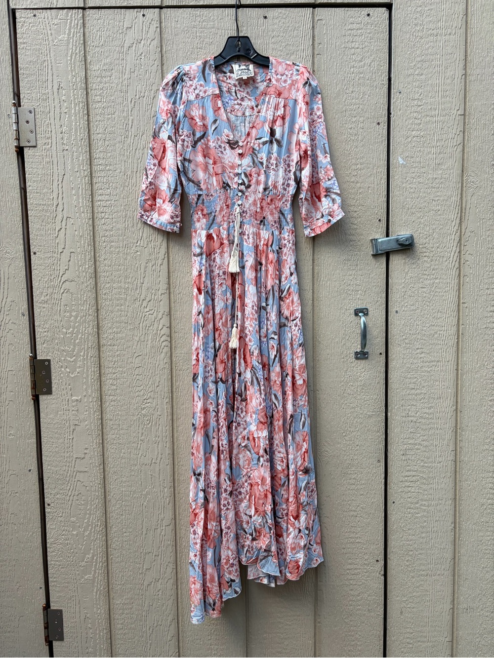 Jaase Floral Button detail front Maxi Dress